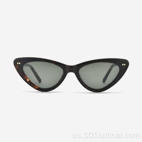 Gafas de sol de mujer de acetato de ojo de gato